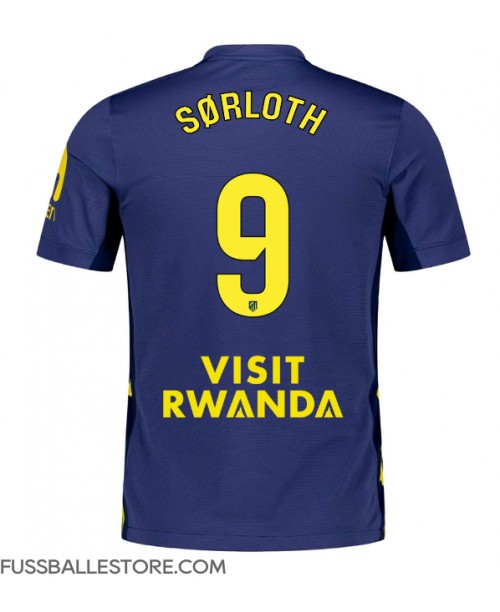 Günstige Atletico Madrid Alexander Sorloth #9 Auswärtstrikot 2025-26 Kurzarm Günstige Atletico Madrid Alexander Sorloth #9 Auswärtstrikot 2025-26 Kurzarm